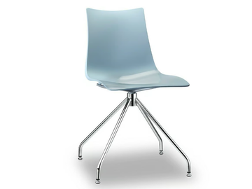 ZEBRA TECNOPOLIMERO - Swivel trestle-based technopolymer chair by SCAB DESIGN - view 2